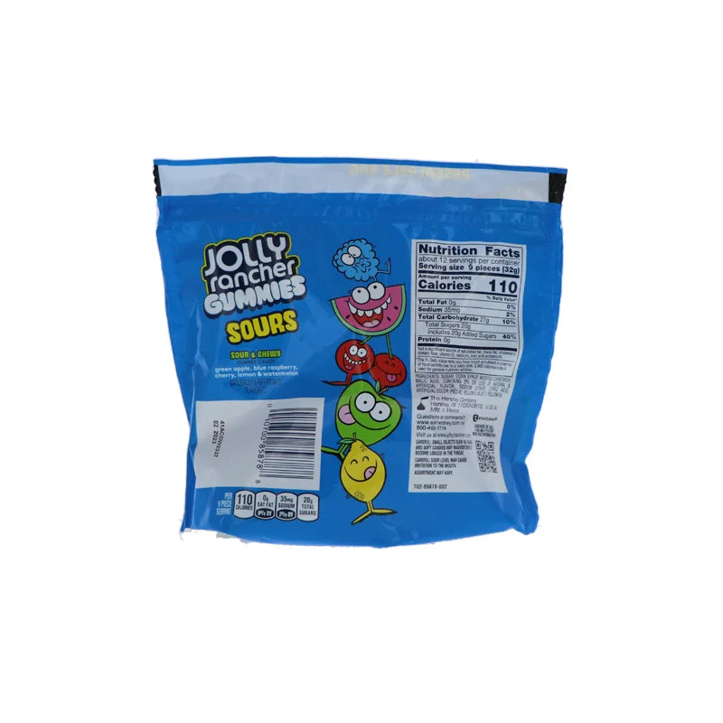 Jolly Rancher Pouch Gumi Sour Assorted - 13 oz image 1