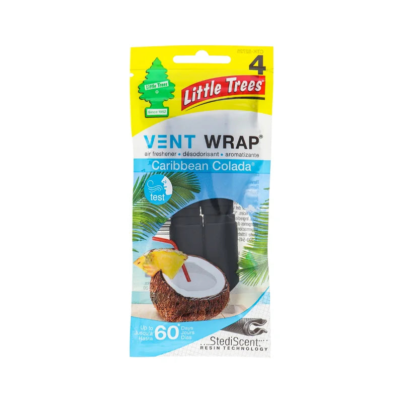 Little Trees Vent Wrap Air Freshener Caribbean Colada (Pack of 1) - 4 Count image 0