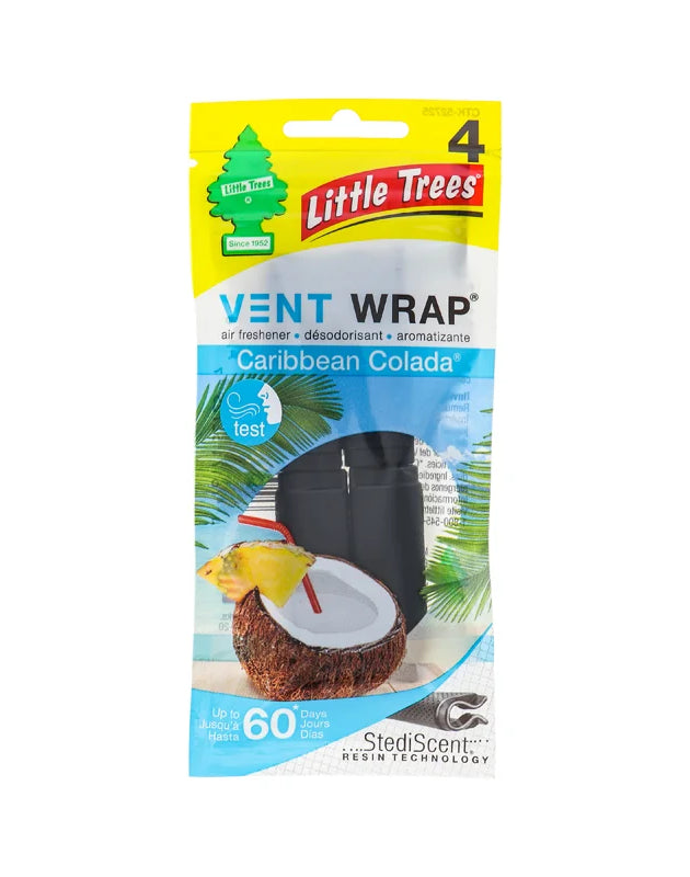 Little Trees Vent Wrap Air Freshener Caribbean Colada (Pack of 1) - 4 Count image 0
