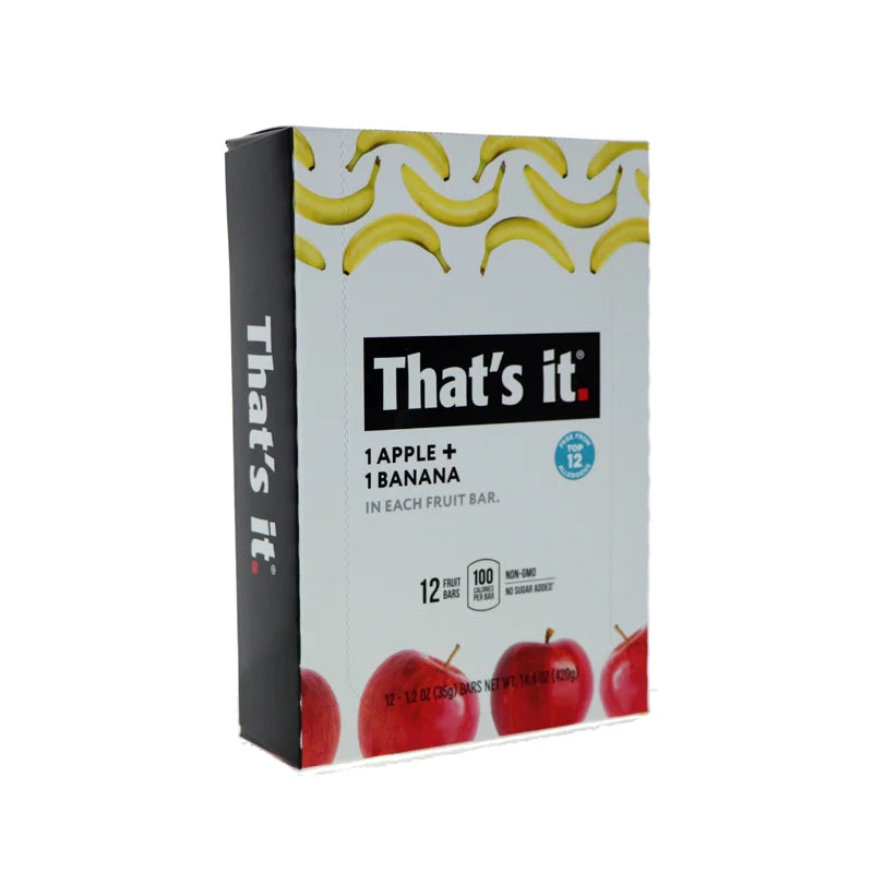 That's It Fruit Bars - Apple & Banana 12 Count - 1.2 oz image 1