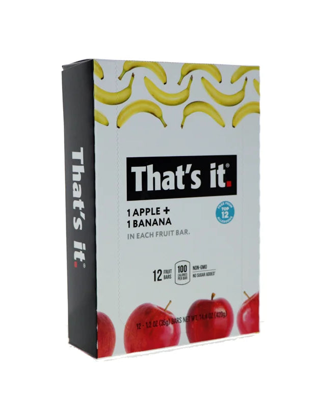 That's It Fruit Bars - Apple & Banana 12 Count - 1.2 oz image 0