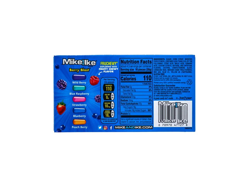 Mike and Ike Berry Blast Chewy Candy - 5 oz image 1