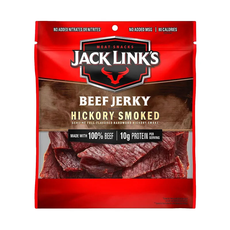 Jack Link Beef Jerky Original Hickory Smokehouse - Bag 2.85 oz image 0
