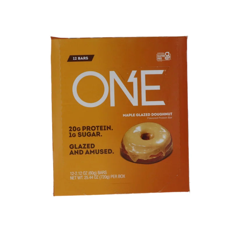 ONE Protein Maple Glazed Doughnut Protein Bars 12 Count - 2.12 oz image 0