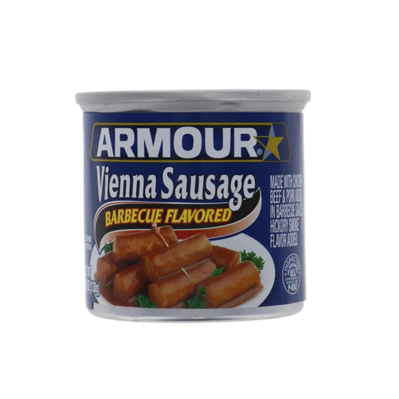 Armour Star Vienna Sausage, Barbecue Flavored - Can 4.6 oz image 0