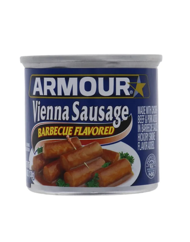 Armour Star Vienna Sausage, Barbecue Flavored - Can 4.6 oz image 0