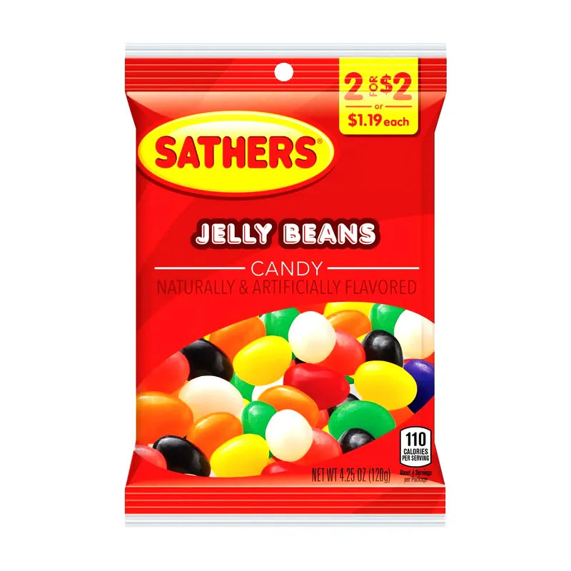Sathers 2/$2 Jelly Beans Candy 12 Count - 4.25 oz image 0