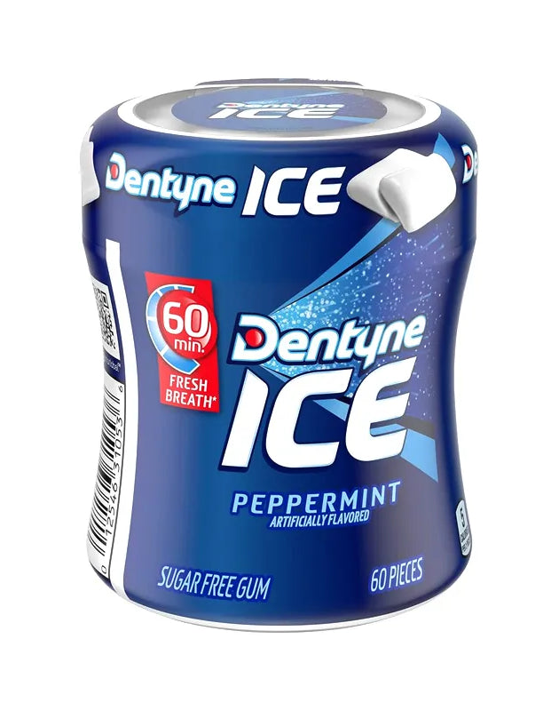 Dentyne Ice Peppermint Sugar Free Gum - Bottles 4 Count - 60 Piece image 0