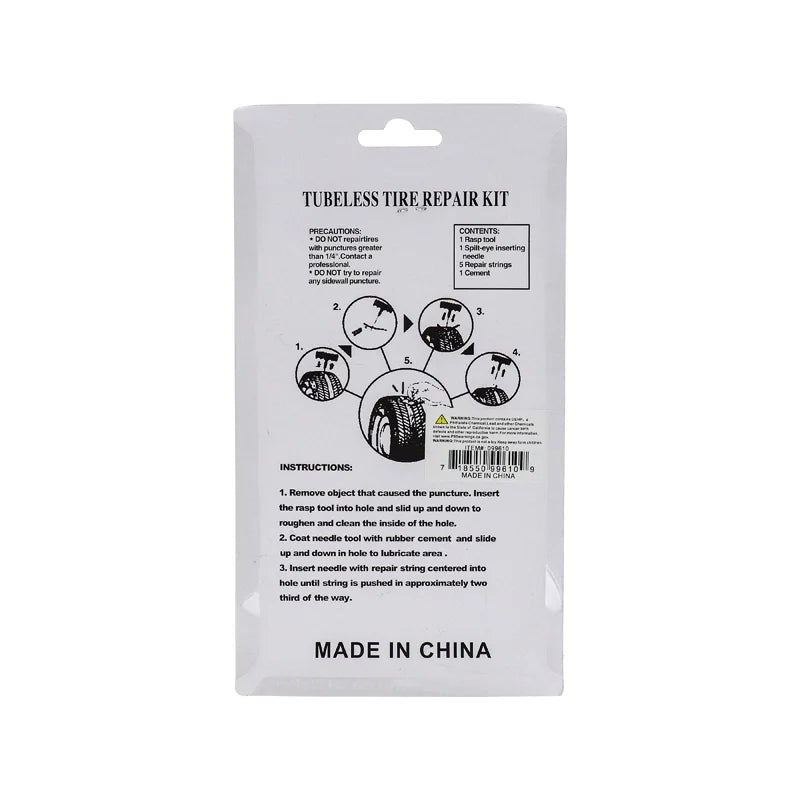 8 Piece Tubeless Tire Repair Kit - 1 Count Only image 1