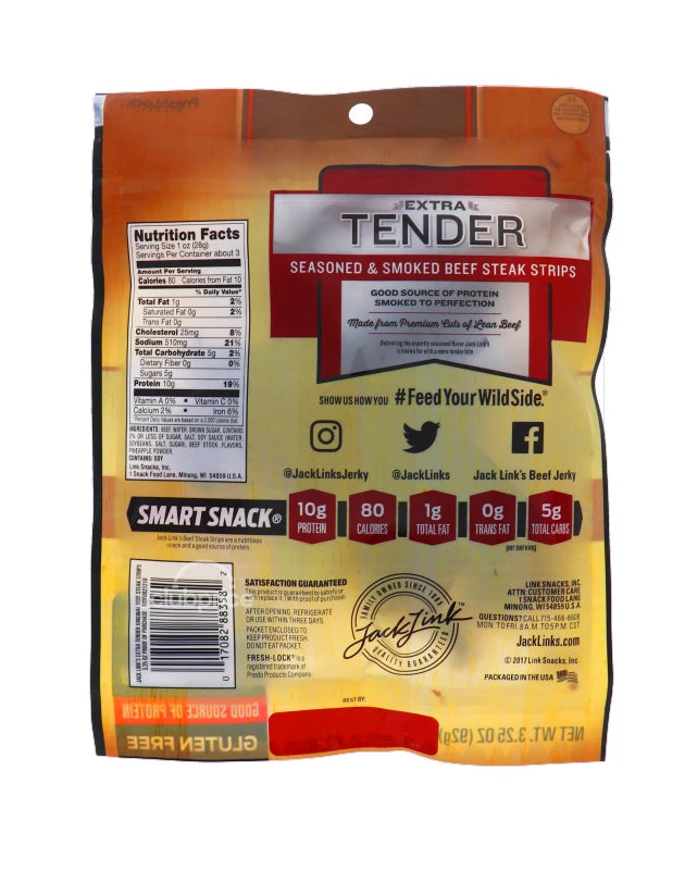 Jack Link Xtra Tender Steak Strip Original 3.25 oz image 0