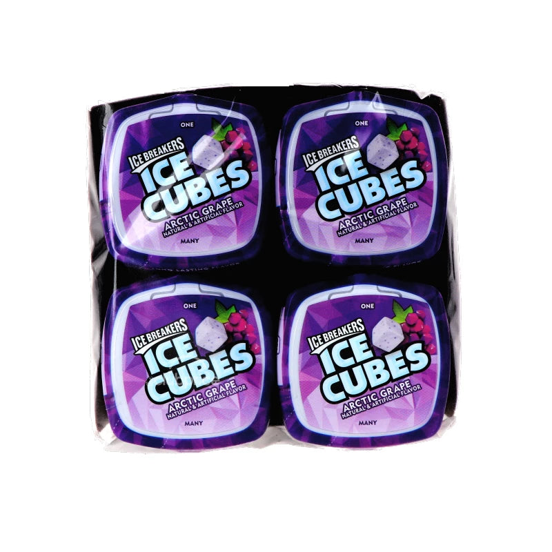 Ice Breakers Ice Cubes Gum Arctic Grape Bottle 4 Count - 40 Pieces image 0