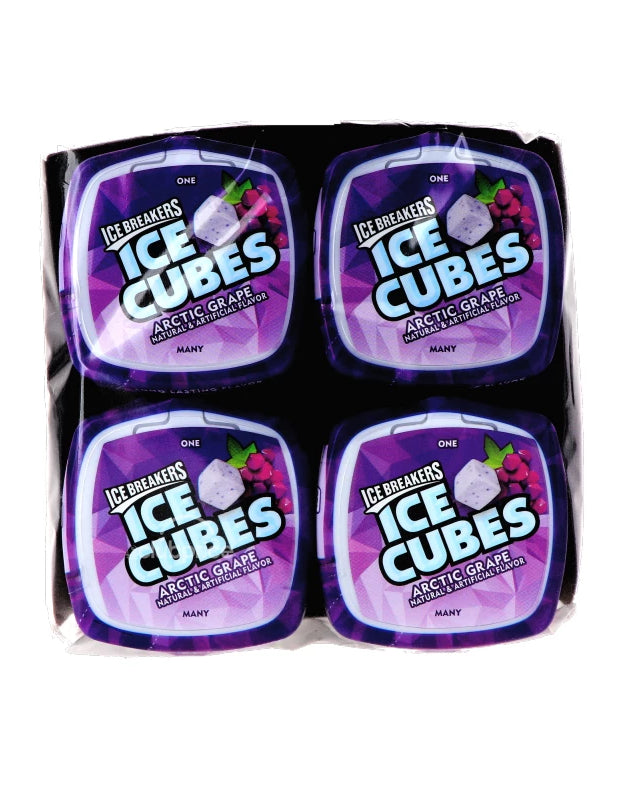 Ice Breakers Ice Cubes Gum Arctic Grape Bottle 4 Count - 40 Pieces image 0