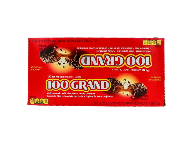 Nestle 100 Grand Caramel Chocolate Candy Bar 36 Count - 1.5 oz image 0