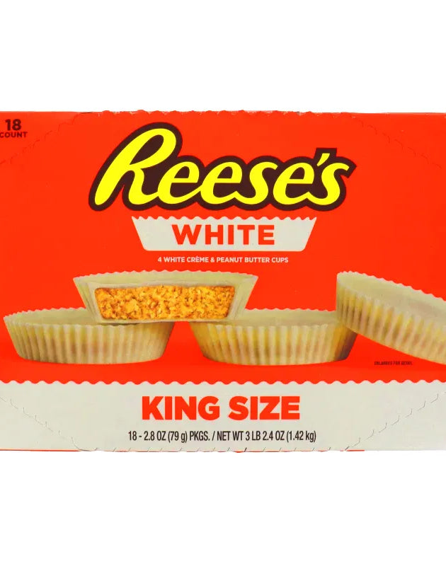 Reese's King Size White Peanut Butter Cups (18 count) - 2.8 oz image 0