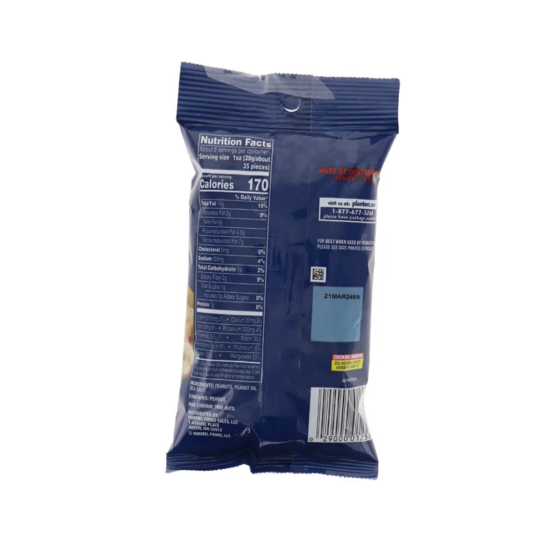 Planters Salted Peanuts 12 Count - 6 oz image 1