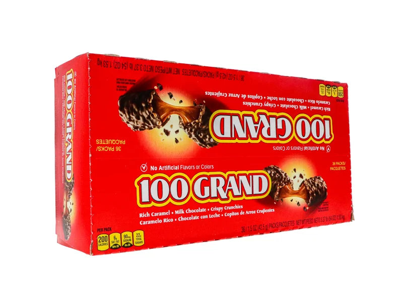 Nestle 100 Grand Caramel Chocolate Candy Bar 36 Count - 1.5 oz image 1