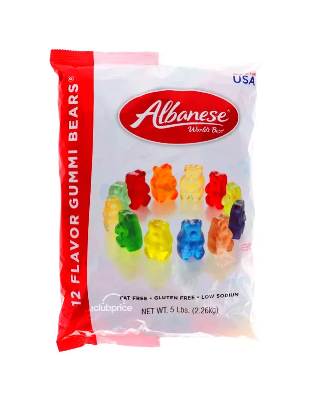 Albanese Gummi Bear Assorted - Bulk 5 Lbs image 0