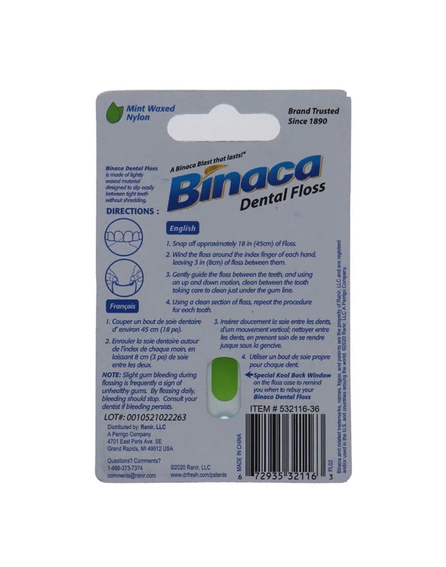 Binaca Dental Floss 100 Yards 1 Count image 0