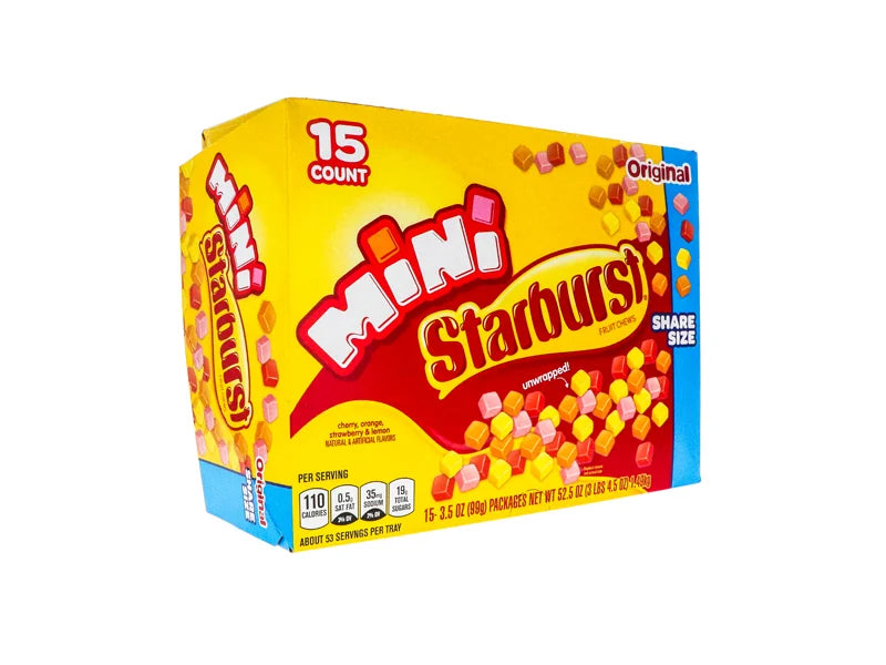 Starburst Gummies Mini Original King Size 15 Count -3.5 oz image 1