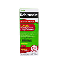 Robitussin Maximum Strength Severe Multi-Symptom Cough Cold + Flu 4 oz image 0
