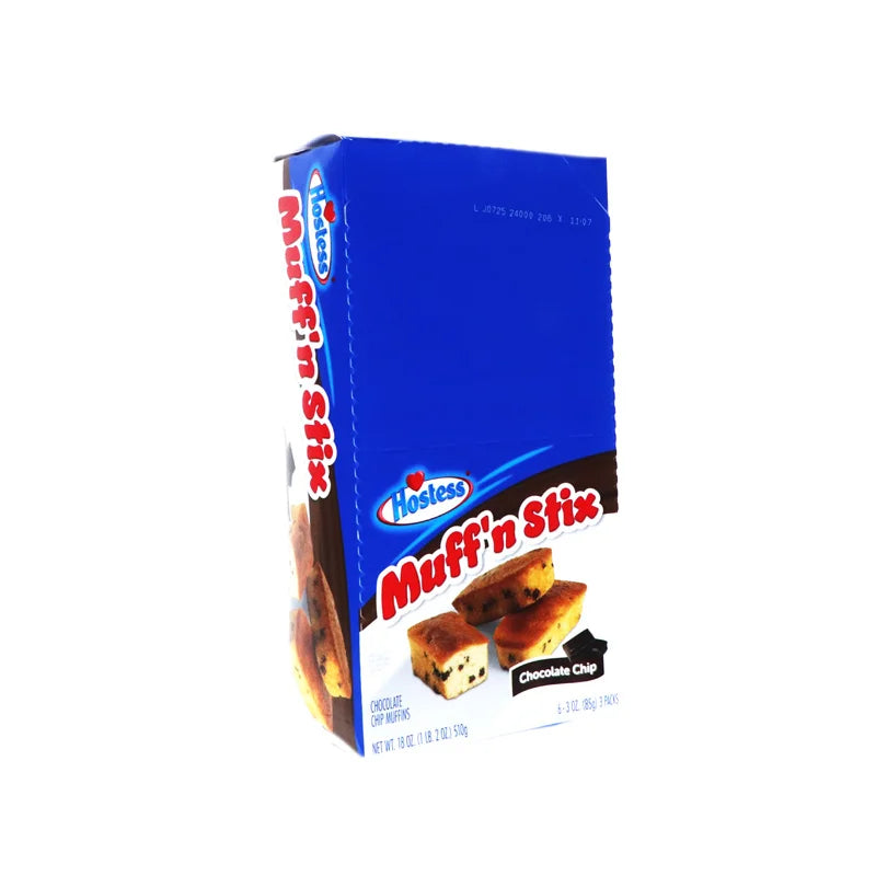Hostess Chocolate Chip Muff'n Stix 6 Count - 3 oz image 1