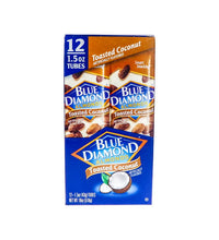 Blue Diamond Toasted Coconut Oven Roasted Almonds,1.5 oz Tube, 12 Pack image 0