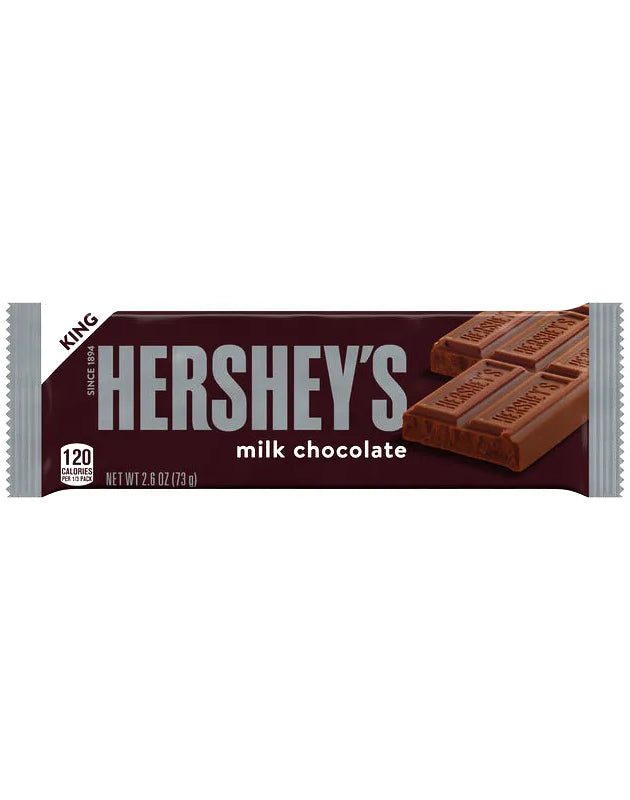 Hershey King Size Milk Chocolate  Candy Bar 18ct/2.6oz image 0