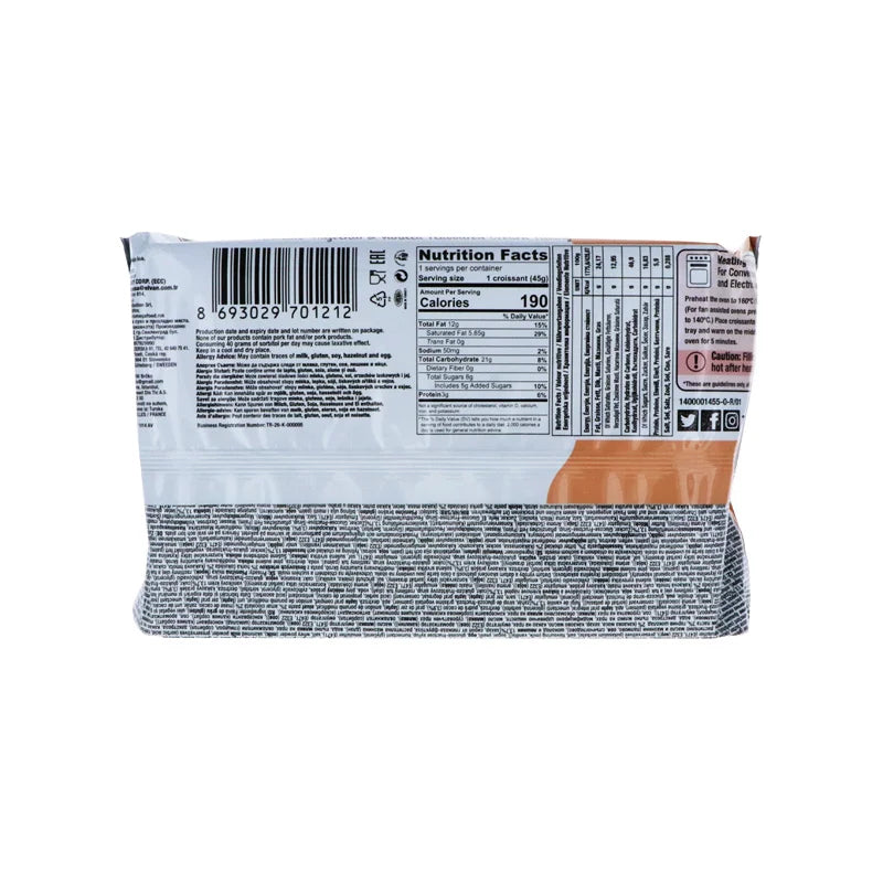Today Croissant Chocolate Hazelnut & Vanilla Filling 6 Count - 1.58 oz image 2