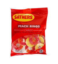 Sathers 2/$2 Peach Ring Candy 12 Count - 3.75 oz image 0
