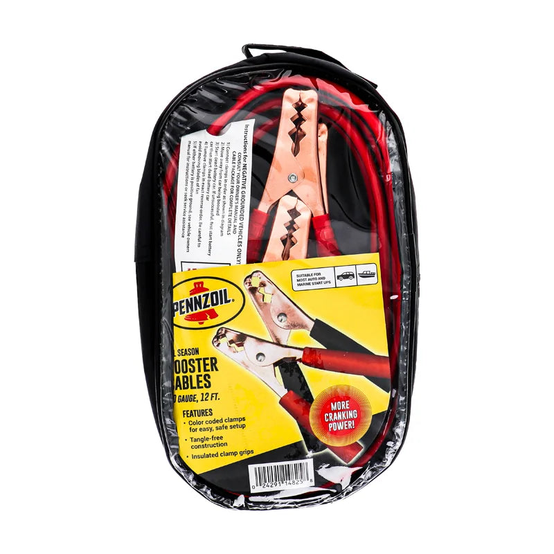 Pennzoil Jumper Cable Heavy Duty Battery Booster 10 Gauge 12 ft image 0