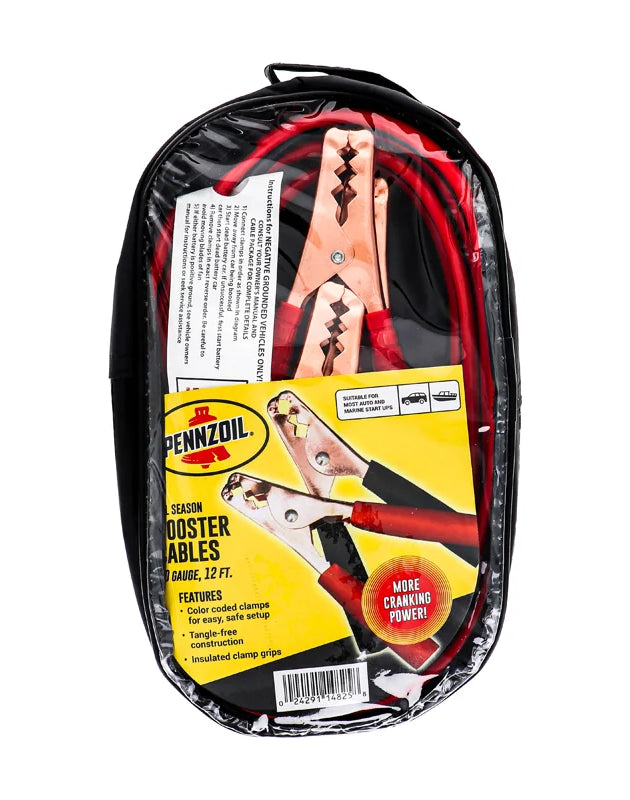 Pennzoil Jumper Cable Heavy Duty Battery Booster 10 Gauge 12 ft image 0