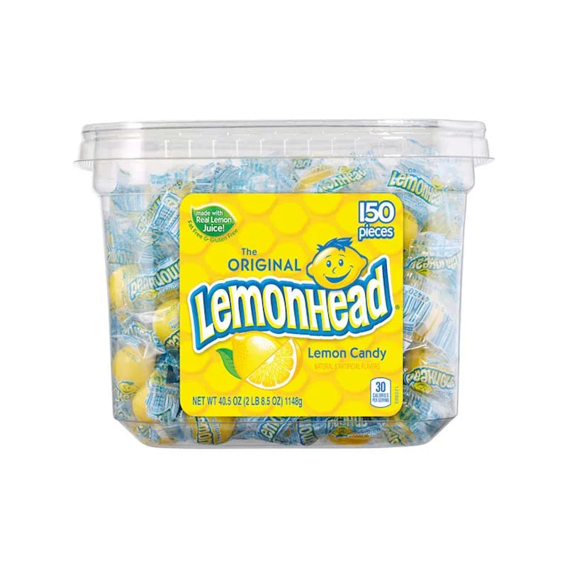 Ferrara Pan Lemonhead Lemon Flavor Candy Jar image 0
