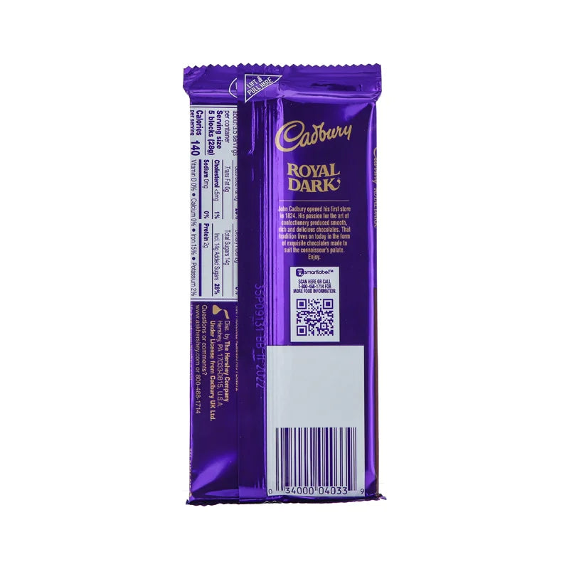 Cadbury Tablet Bar Royal Dark Candy Bar 3.5 oz image 1