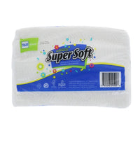 Super Soft Plain Napkins 1 Ply 1/4 Fold 1 Count - 160 Sheets image 0