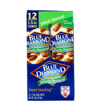 Blue Diamond Almonds Whole Natural Tube 12 Count - 1.5 oz image 0