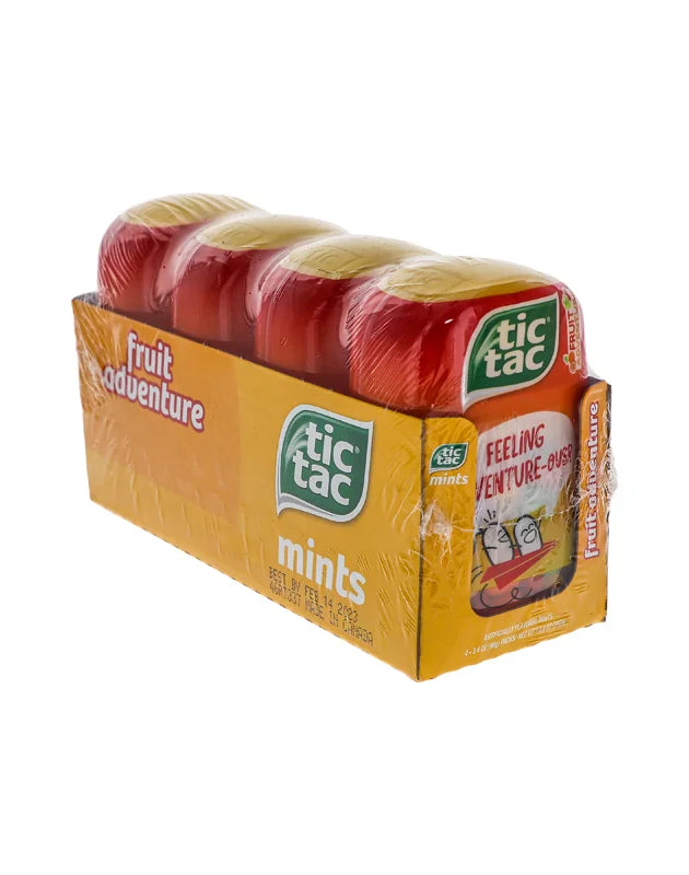 Tic Tac Fresh Breath Mints, Fruit Adventure - Bottle 4 Count - 3.4 oz image 0