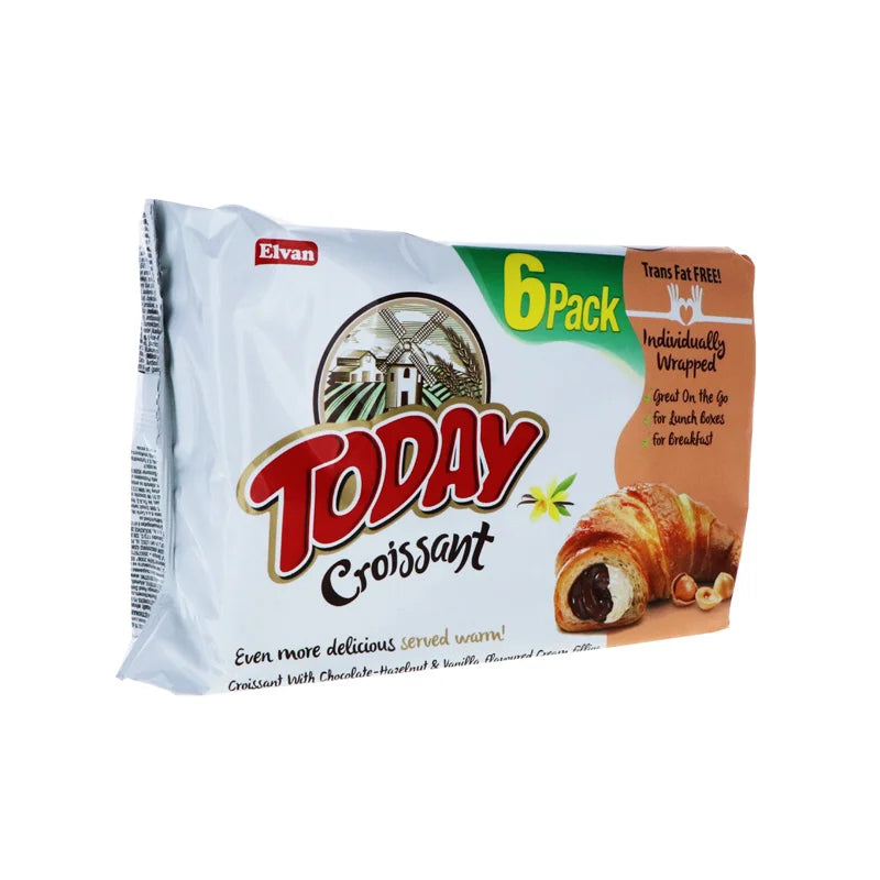 Today Croissant Chocolate Hazelnut & Vanilla Filling 6 Count - 1.58 oz image 1