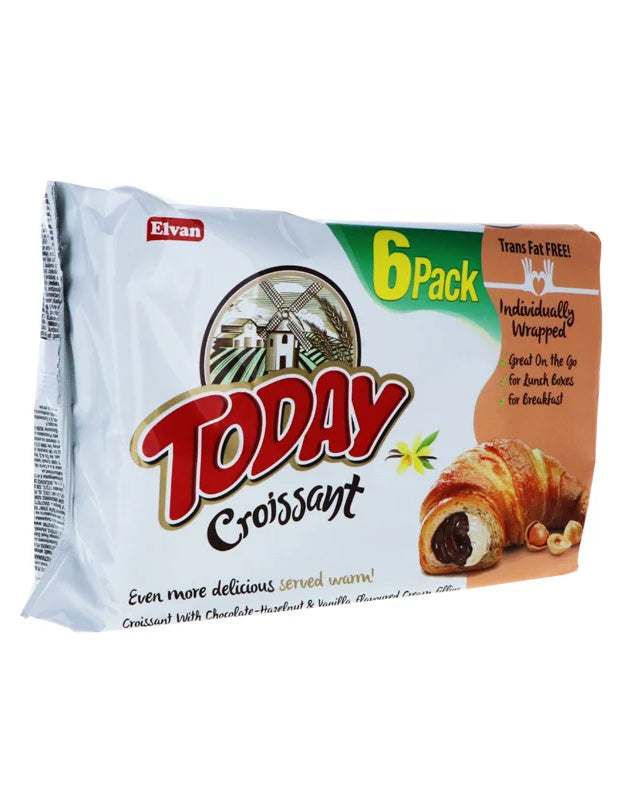 Today Croissant Chocolate Hazelnut & Vanilla Filling 6 Count - 1.58 oz image 0