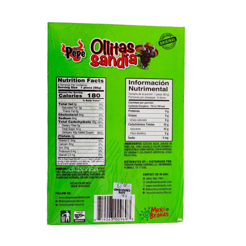 Don Pepe Ollitas Sandia 6 Count - 3.17 oz image 1