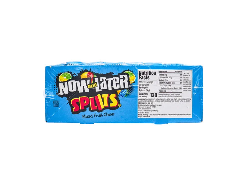 Now & Later Splits Stick Candy 24 Count - 16 Pieces - 0.93oz image 1