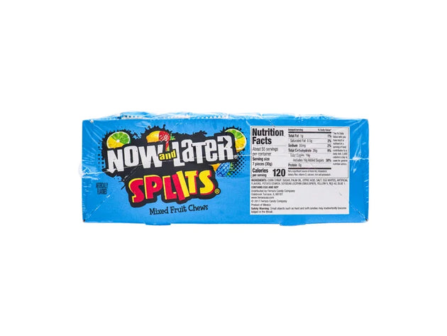 Now & Later Splits Stick Candy 24 Count - 16 Pieces - 0.93oz image 0