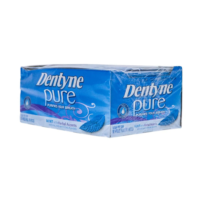 Dentyne Pure Mint with Herbal Accents Sugar-Free Gum 10 Count - 9 Pieces image 1