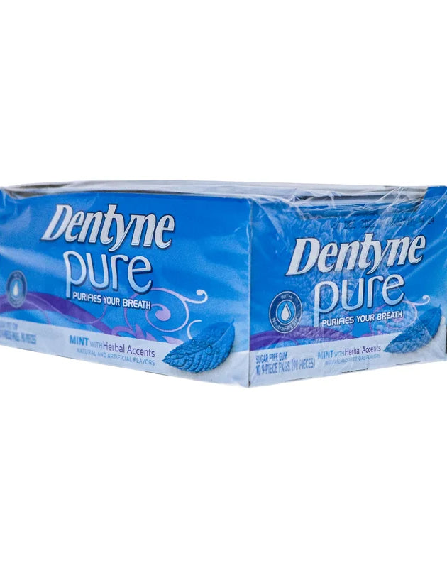 Dentyne Pure Mint with Herbal Accents Sugar-Free Gum 10 Count - 9 Pieces image 0