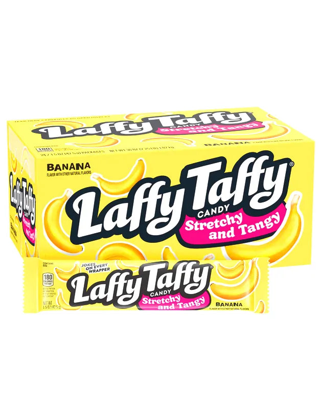 Laffy Taffy Stretchy & Tangy Banana, 1.5 Ounce, Pack of 24 image 0
