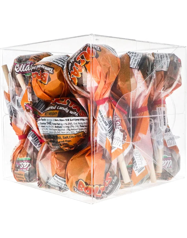 Las Ollas Tamarind Lollypop - Jar 20 Count image 0
