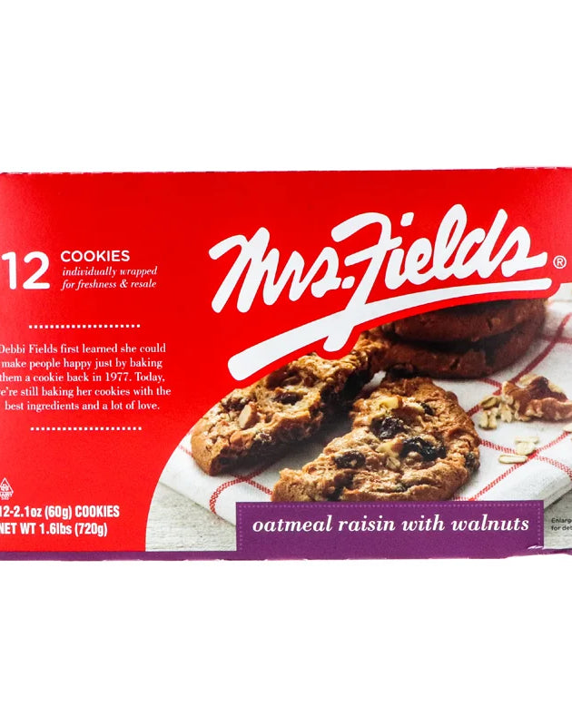 Mrs Fields Oatmeal Raisin W/walnuts 12 Count - 2.1 oz image 0