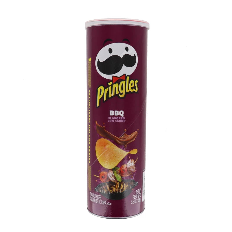 Pringles BBQ Flavored Potato Crisps - Large 5.5 oz image 0