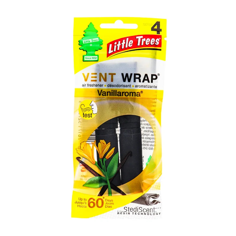 Little Trees Vent Wrap Air Freshener Vanilla Aroma (Pack of 1) - 4 Count image 0