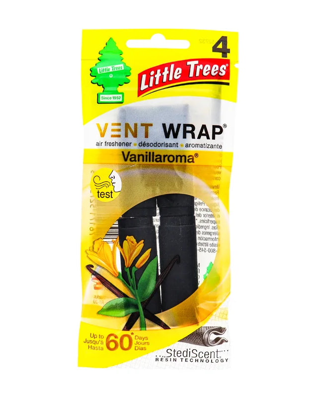 Little Trees Vent Wrap Air Freshener Vanilla Aroma (Pack of 1) - 4 Count image 0