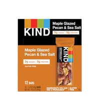 KIND Bars Maple Glazed Pecan & Sea Salt, Gluten Free, Low Sugar, 1.4 Oz, 12 Count image 0
